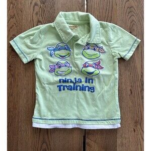 Nickelodeon Teenage Mutant Ninja Turtles Polo Shirt Light Green 24M Short Sleeve
